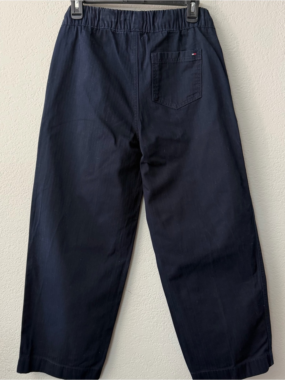 Tommy Hilfiger Navy Wide-Leg Drawstring Pants - Picture 6 of 9
